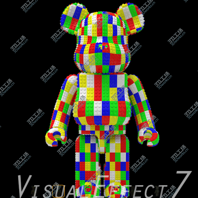 3D打印 樂高版 積木熊 Bear Brick