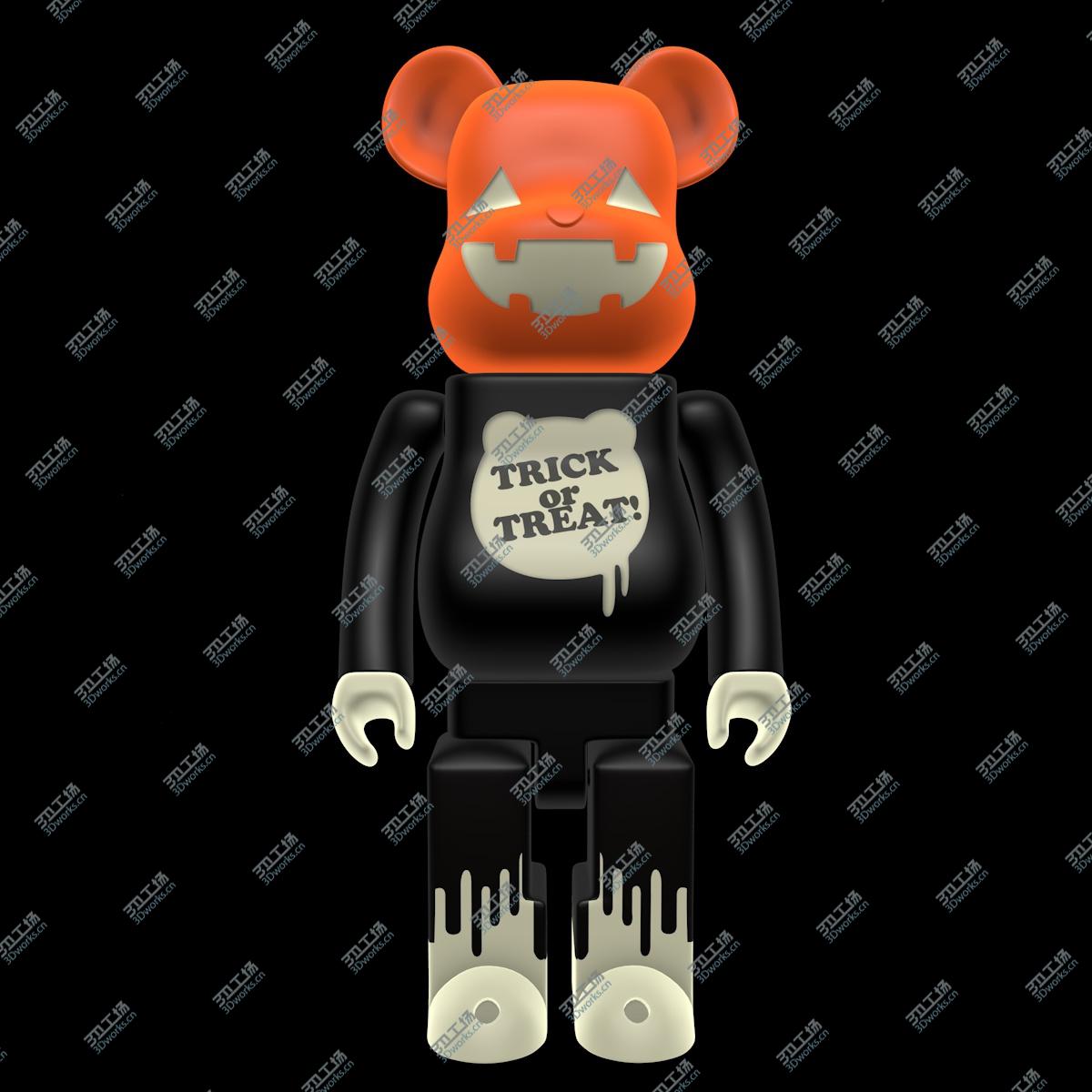 3D打印 萬(wàn)圣節(jié) 積木熊 BearBrick