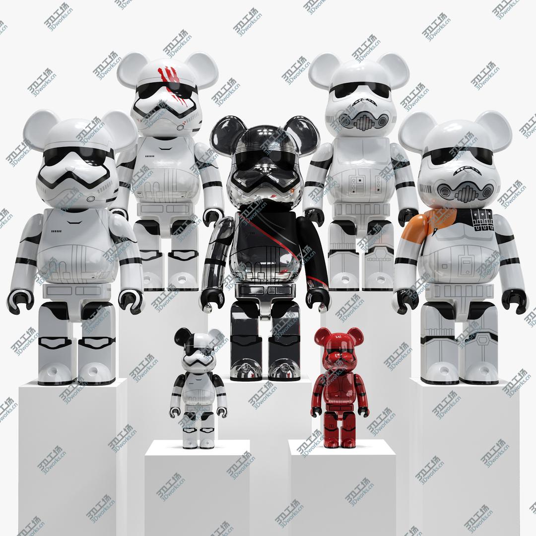 3D打印 星球大戰(zhàn)積木熊 Bearbrick Star Wars